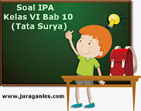 Soal IPA Kelas 6 Bab 10 (Tata Surya) Lengkap Kunci Jawaban ~ Juragan Les