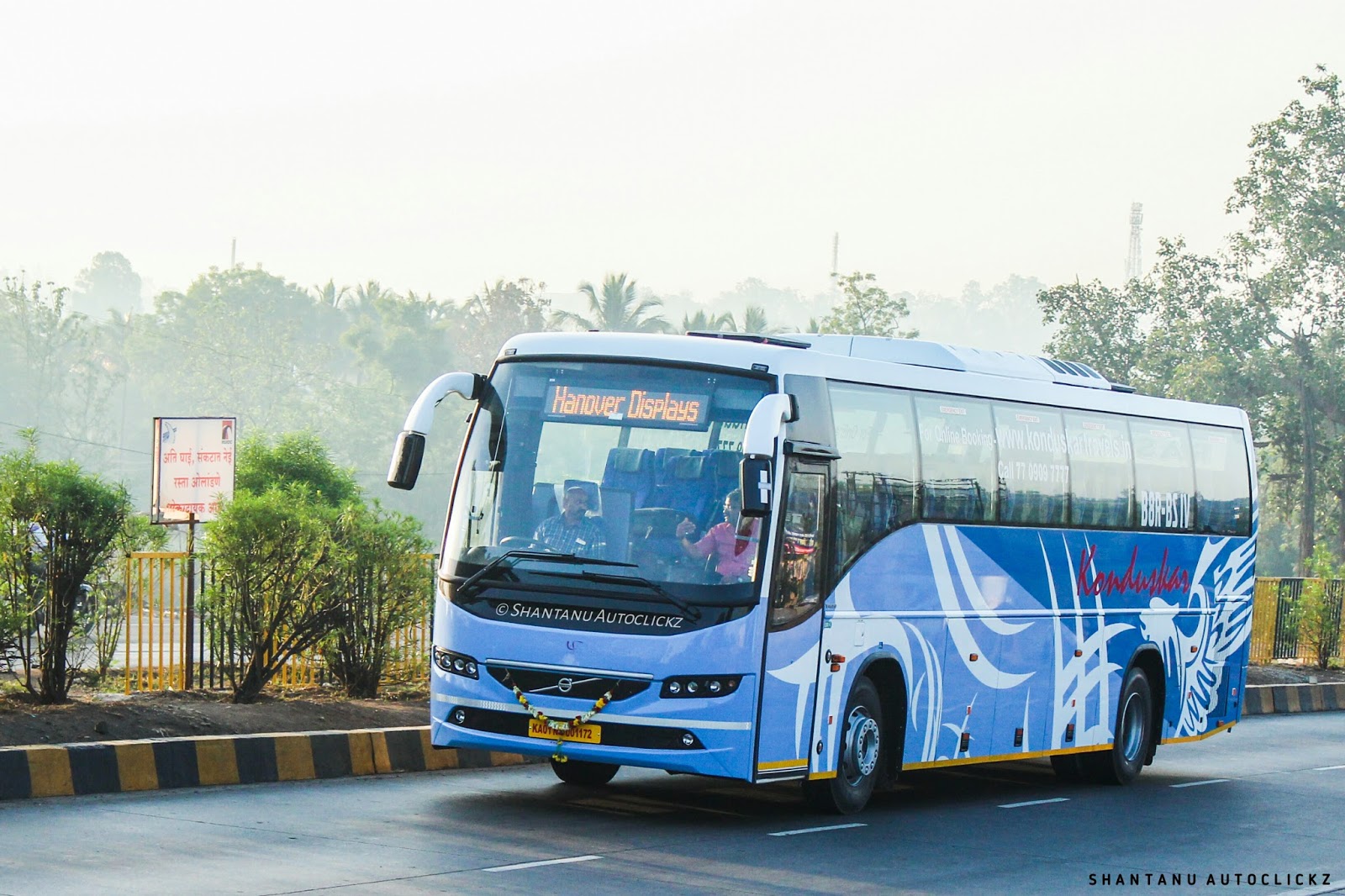 Shantanu Autoclickz Konduskar Travels brand new Volvo B8R buses