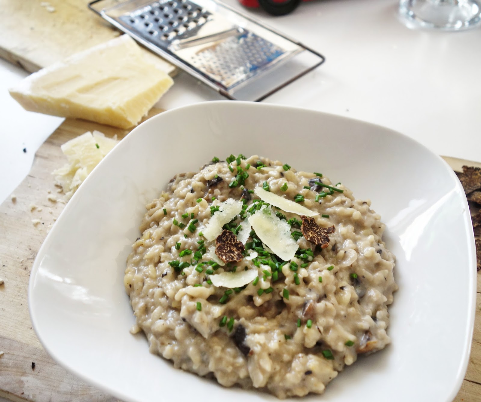 Risotto aux champignons de Paris et à la truffe Yummy & cie Risotto aux champignons de Paris et à la truffe Yummy & cie