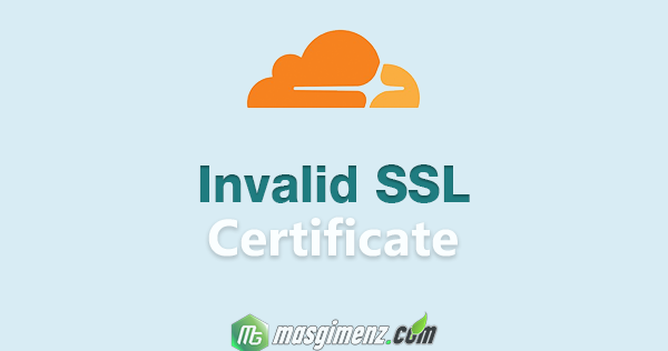 Error 526 invalid ssl certificate. 526 invalid ssl certificate.
