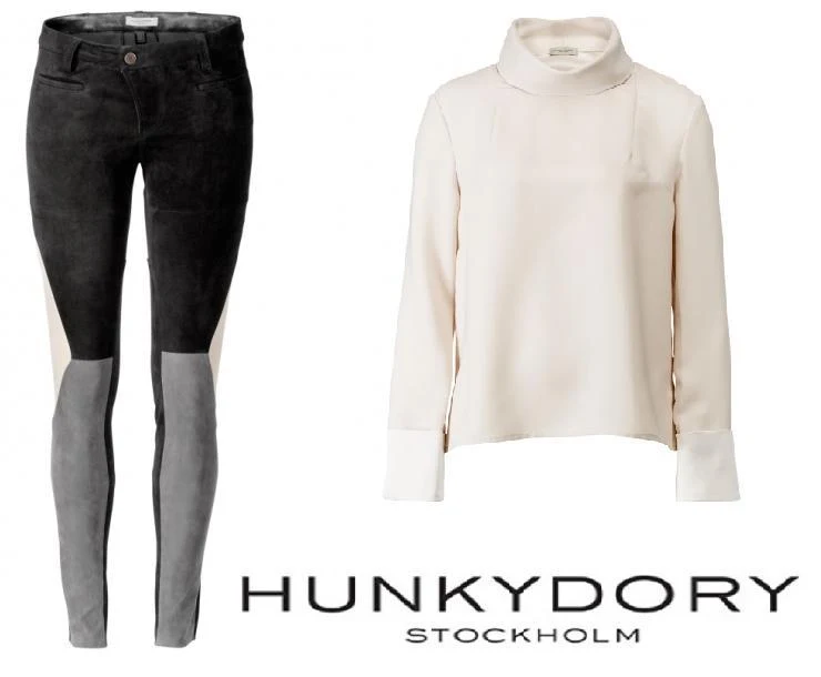 Sofia Hellqvist HUNKYDORY Portcullis Suede Trousers + Wenlock Blouse