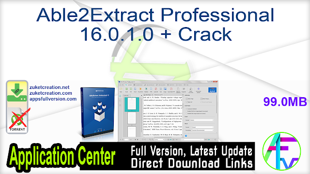 Able2extract Professional 12 Crack