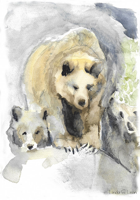 Ursa Major - watercolor by Linda S. Leon