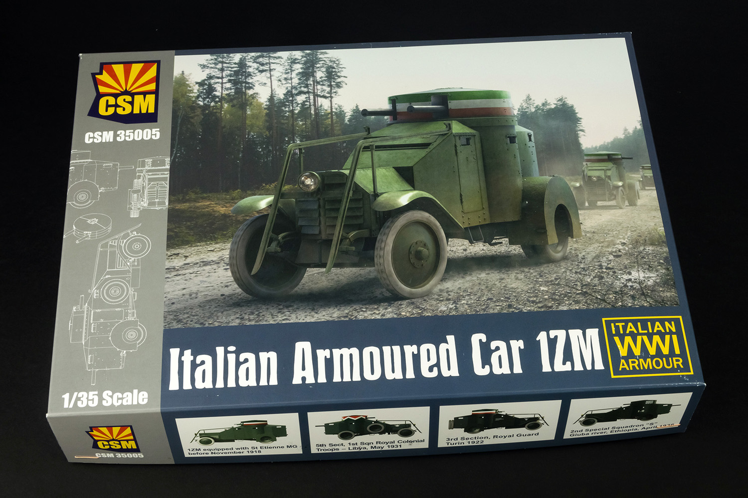 TWO 1:56 scale Italian AutoCarro Armored Cars suitablefor Bolt Action TWO 1:56 scale Italian AutoCarro Armored Cars suitablefor Bolt Action