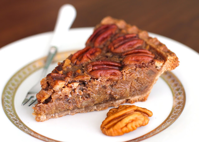 Healthy Vegan Maple Pecan Pie (refined sugar free) - Desserts with Benefits