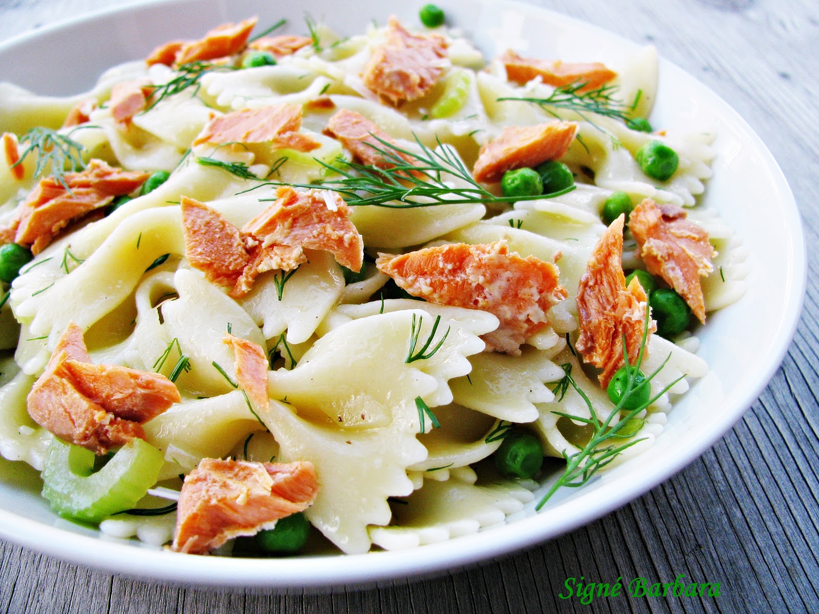 Signé Barbara Salade de pâtes au saumon sockeye et à