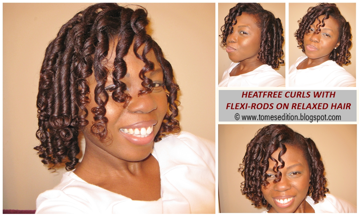 Tomes Edition My Best Results Of Heatfree Curls For Relaxed Hair