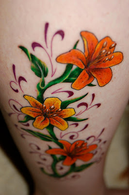 Flower Tattoos For Men Girls Women on Side Foot Back wrist shoulder ...