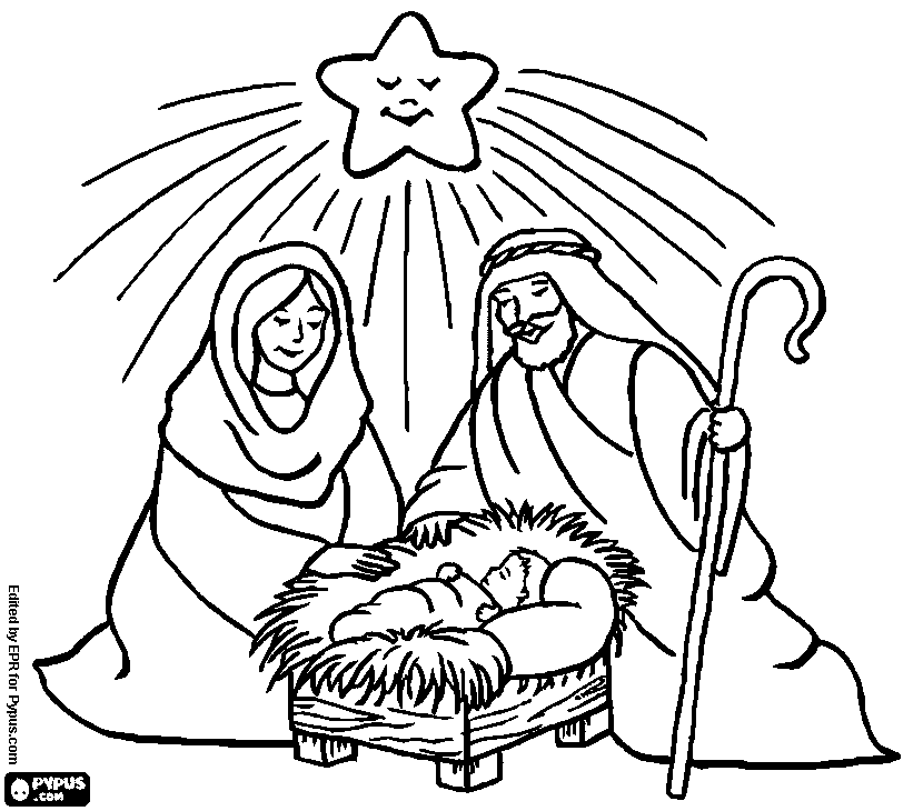 Jesus Birth Coloring Pages ~ Coloring Pages