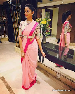 plain georgette sarees with designer blouse