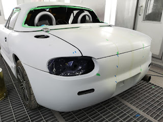 Cobra replica project in the paint booth