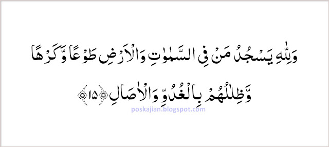  Assalaamualaikum warahmatullahi wabarakaatuh Ayat-ayat Sajdah Lengkap Arab Latin dan Artinya