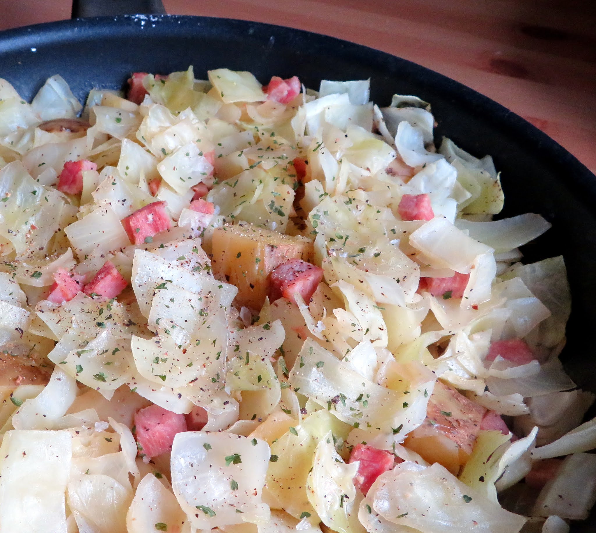 Smothered Cabbage with Ham The English Kitchen