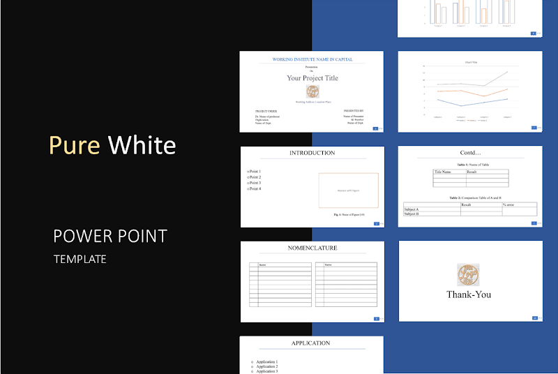 simple white presentation template