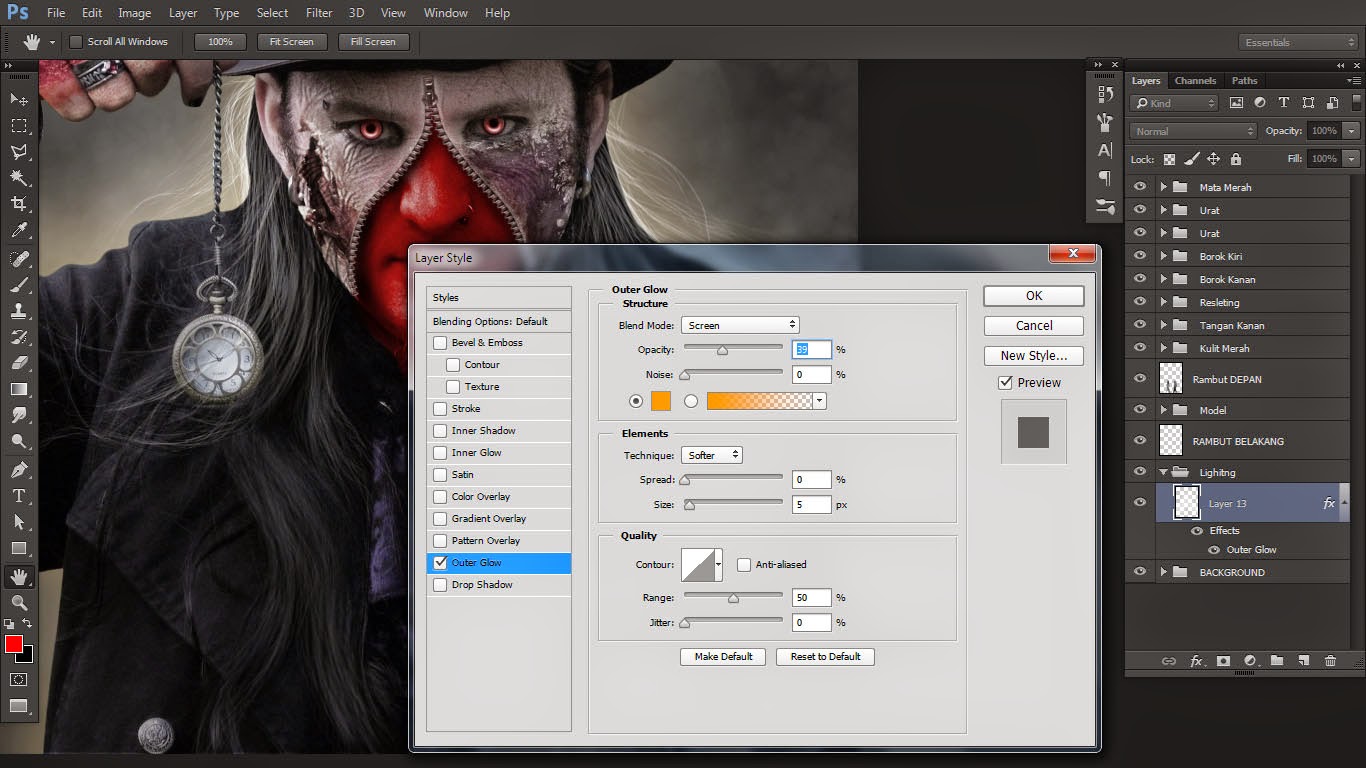 Extreme Tutorial Zombie dengan Photoshop %name Extreme Tutorial Zombie dengan Photoshop