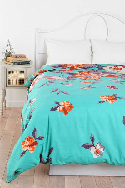 Plum Bow Falling Garden Duvet Cover Everything Turquoise