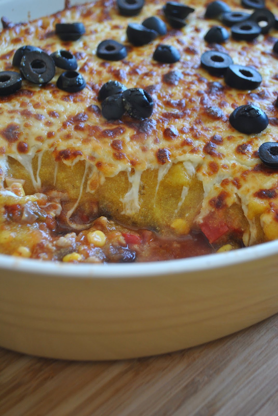 Lori's Lipsmacking Goodness Mexican Polenta Bake