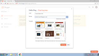 Membuat blog di blogger