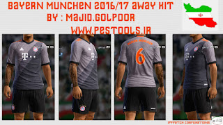 Bayern Munchen 2016-2017 Away Kit Pes 2013