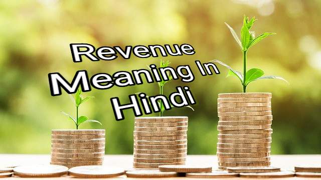 revenue assignment meaning in hindi with example