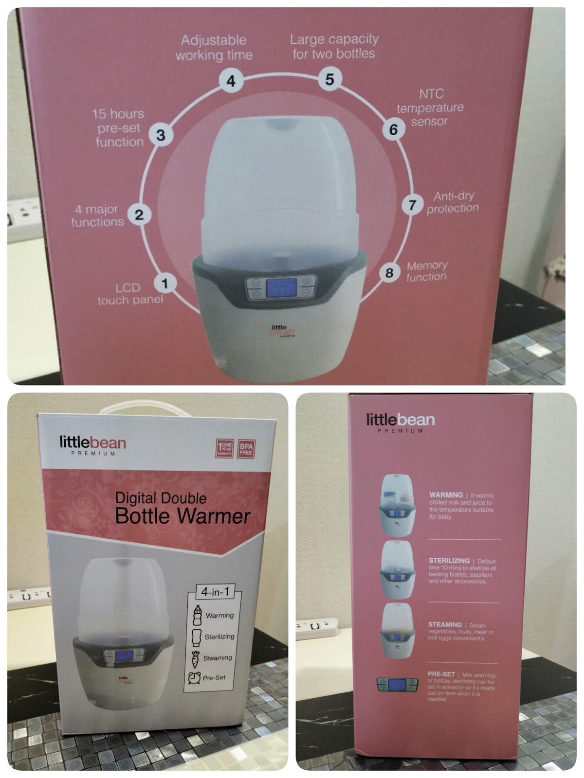 Little Bean Premium Digital Double Bottle Warmer