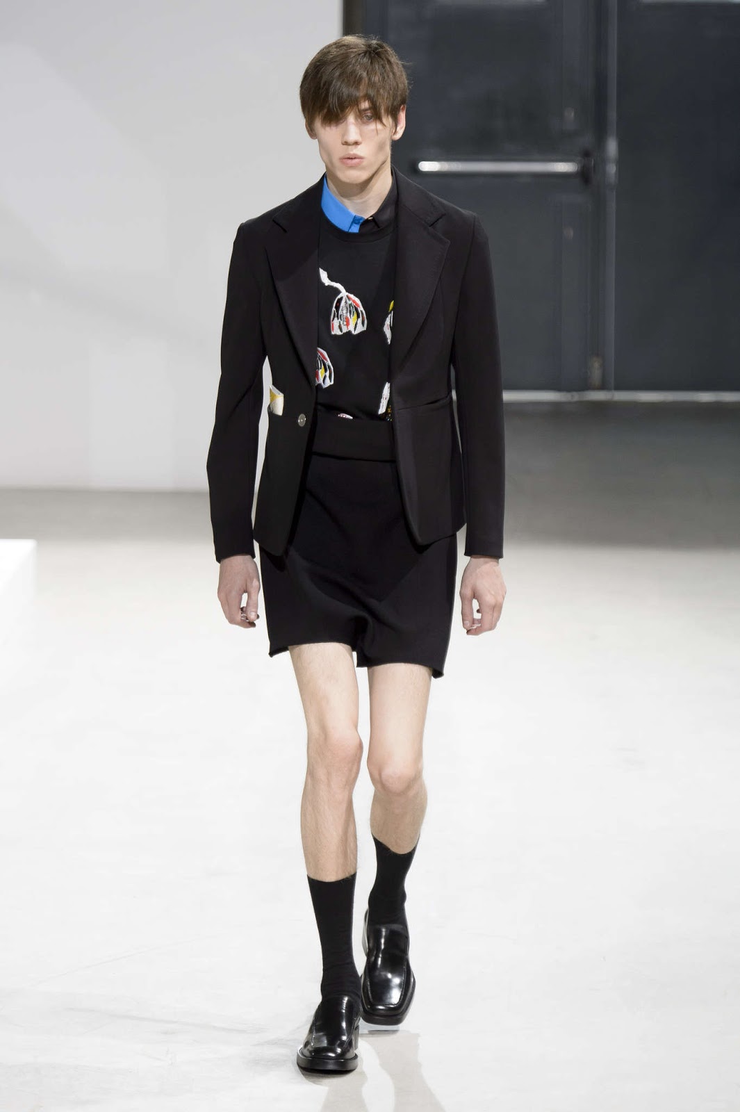 Male Model Otaku: Sebastian Ahman: Spring/Summer 2014 Runway 【Paris~NY】