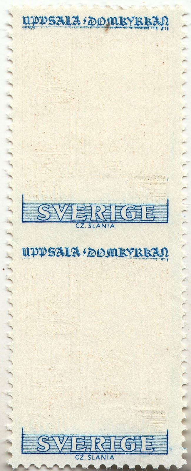 Colin's Czeslaw Slania Collection Sweden 1964 Test stamp and 1967
