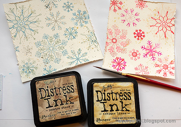Layers of ink - Snowflake Builder Card Tutorial by Anna-Karin Evaldsson.
