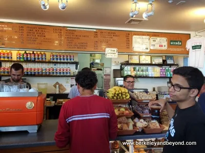 order counter at Caffe Strada in Berkeley, California