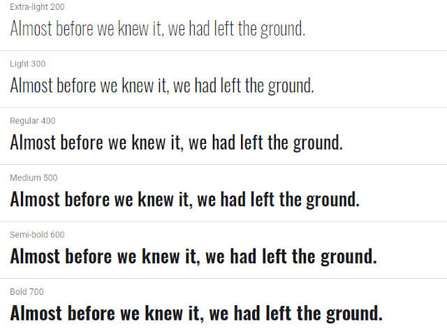 Oswald- Best Fonts For Blogs
