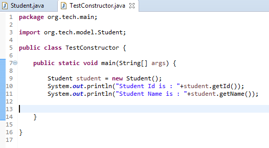 Java Constructors