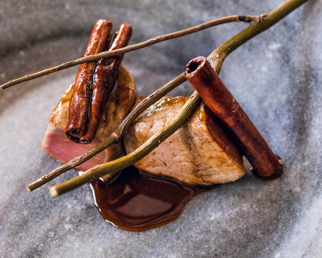 Filet de veau du pays basque et son jus à la cannelle