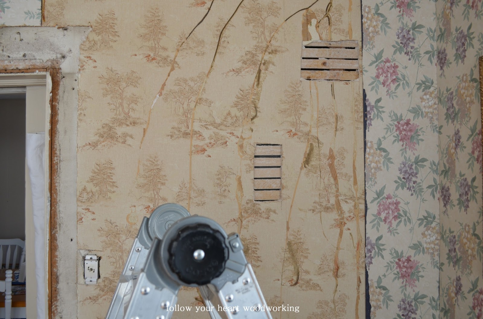 follow your heart woodworking Living Room Part 4 The Pocket Door