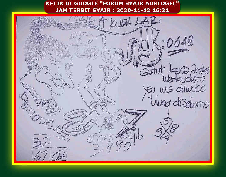 1 New Message Kode Syair Hongkong 12 November 2020 Forum Syair Togel Hongkong Singapura Sydney