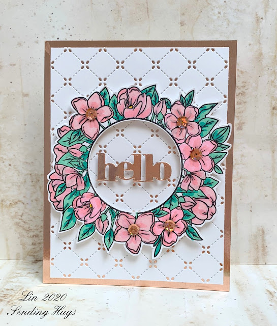 Sending Hugs Simon Says........Add Something Metallic