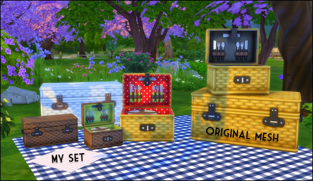 My Sims 4 Blog Picnic Set by Martine