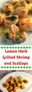 Light lemony flavor combined with bright herbs bring these grilled shrimp and scallops to a whole different level that just screams summer!   - Slice of Southern