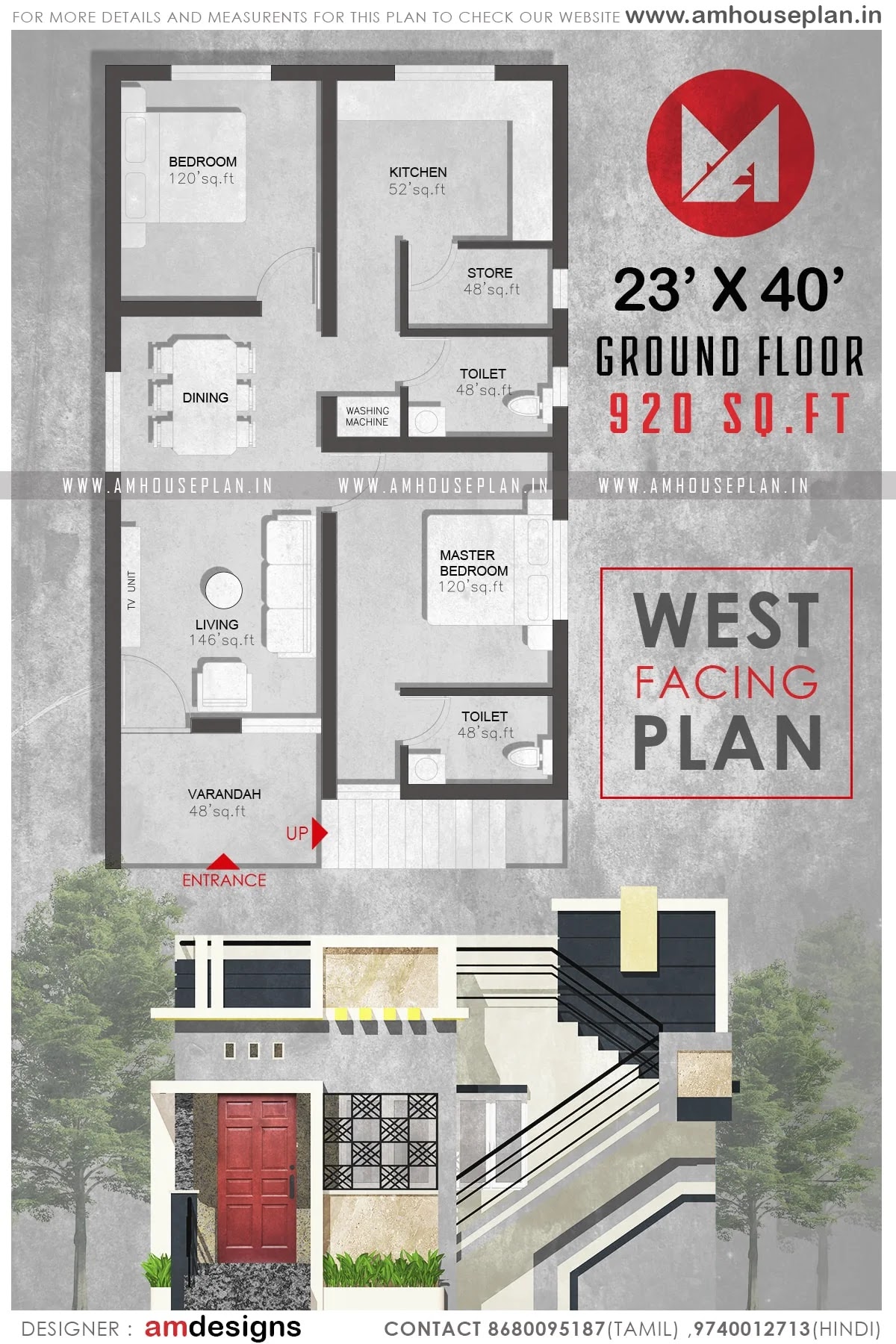 23 X 40 Under 1000 Sq Ft Perfect Indian House Design With Full Walkthrough 23-x-40-under-1000-sq-ft-perfect-indian-house-design-with-full-walkthrough
