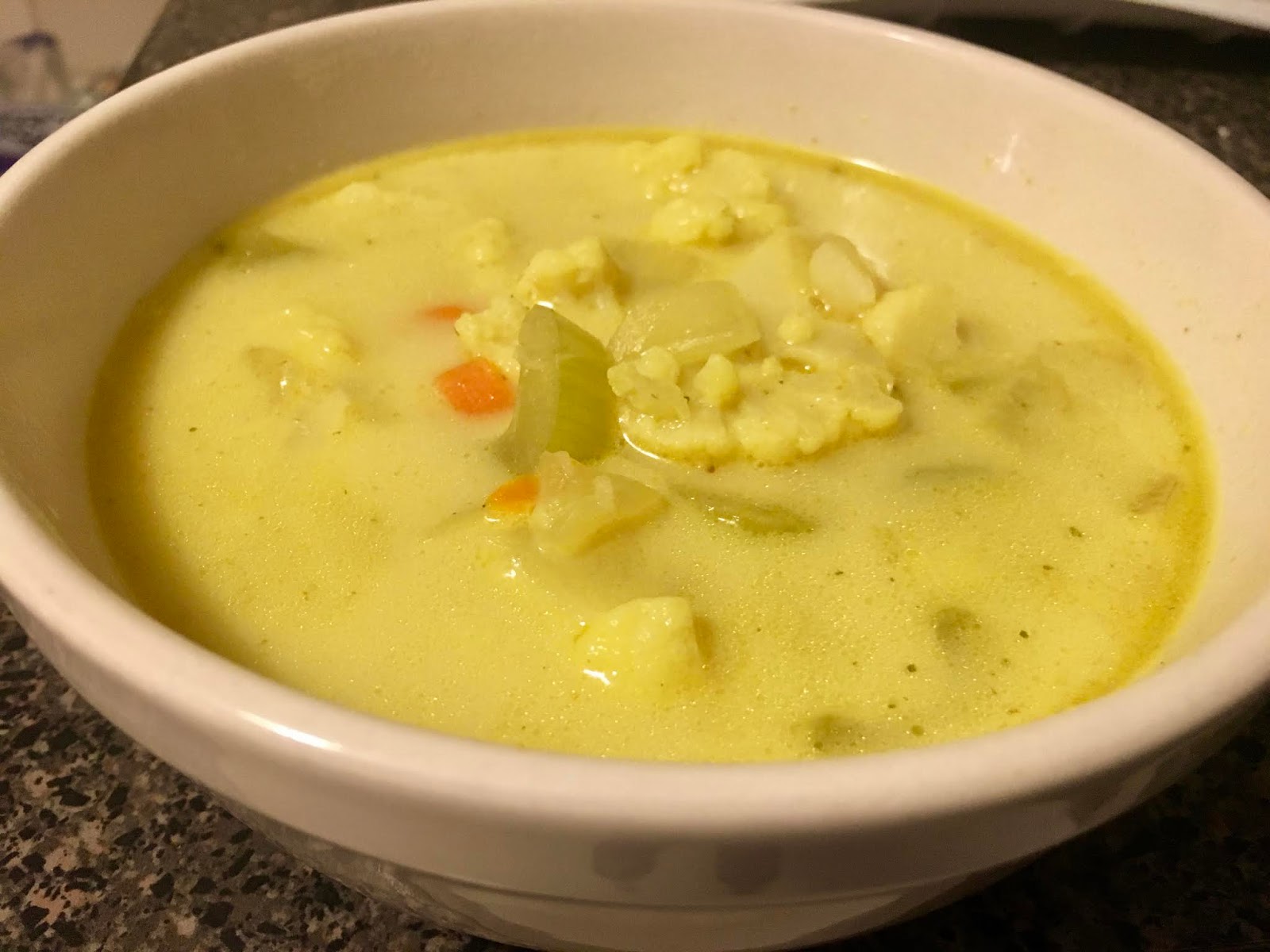 Come For Food Curried Coconut Cauliflower Soup