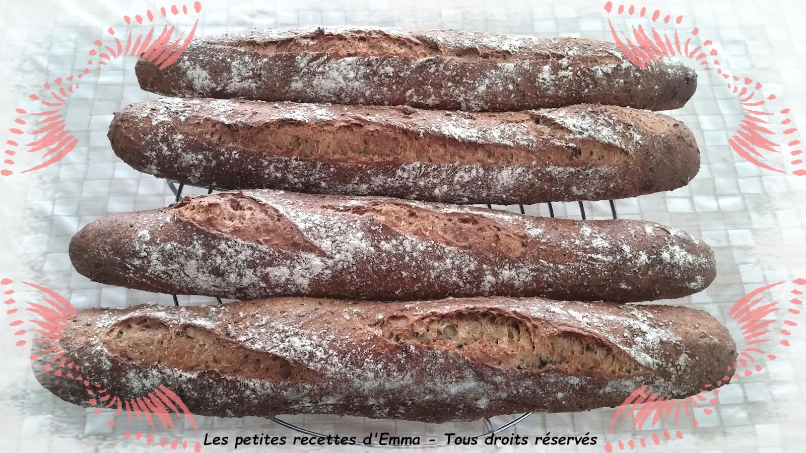 Les petites recettes d'Emma Baguettes rustisques