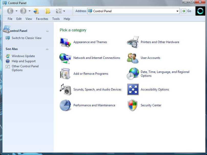 Fungsi Control Panel Windows XP Ilmu Pengetahuan