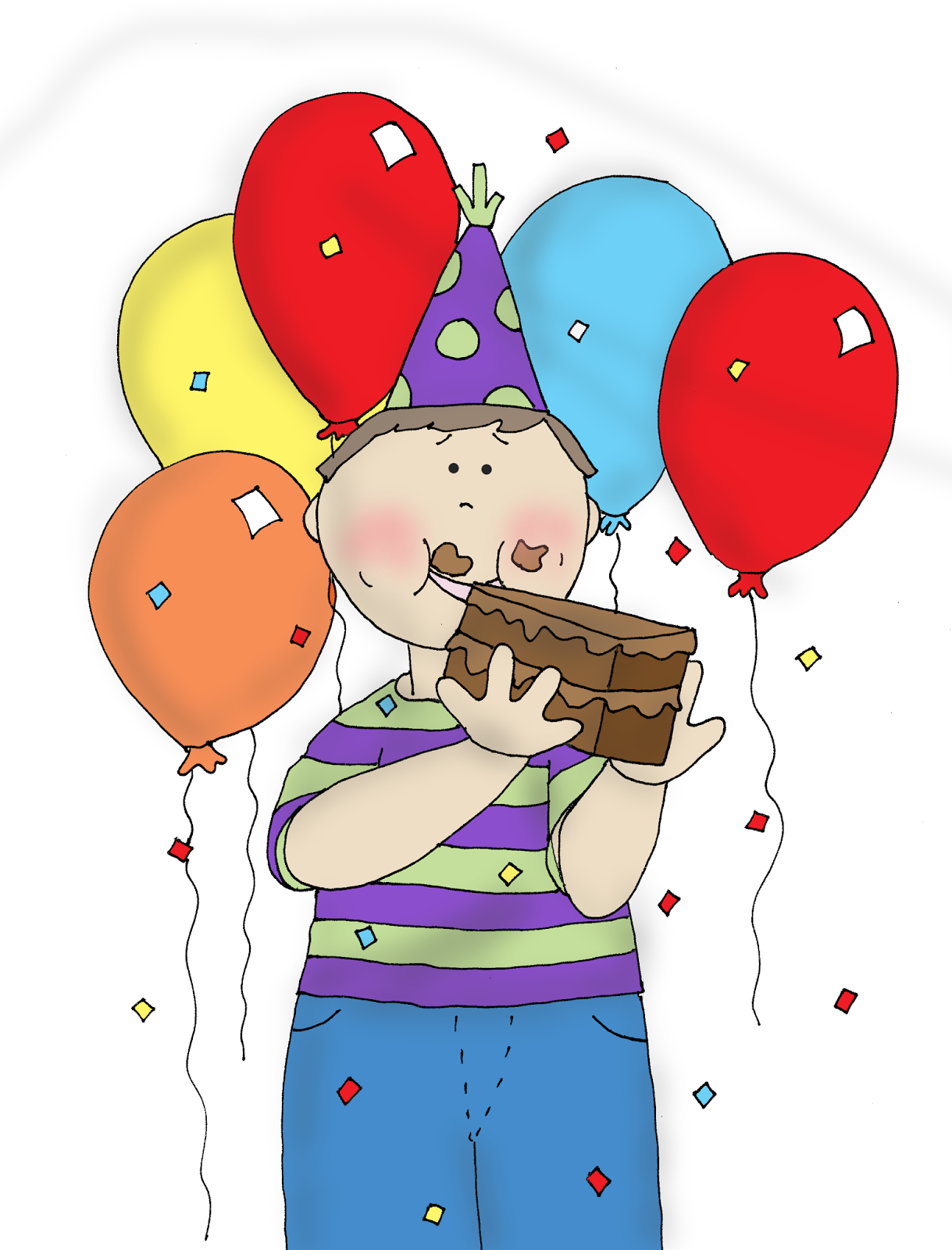 Free Dearie Dolls Digi Stamps Cake and Eat it Too!