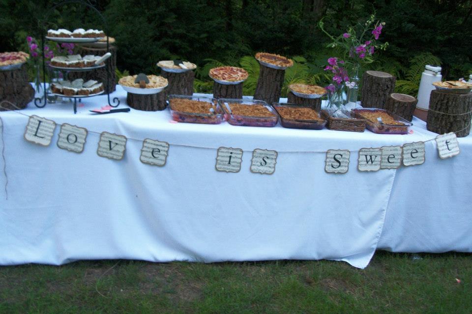 The Epicurean Crafter: "Love is Sweet" Dessert Table Banner