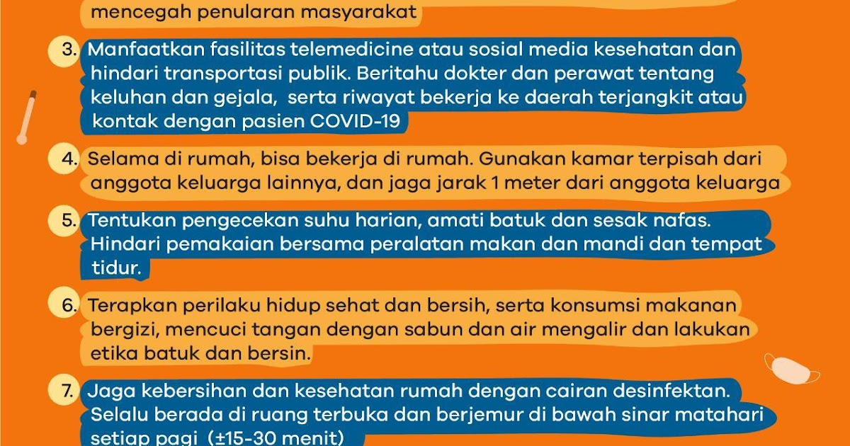 Protokol Isolasi Mandiri (COVID-19) ~ Kantor Kesehatan ...