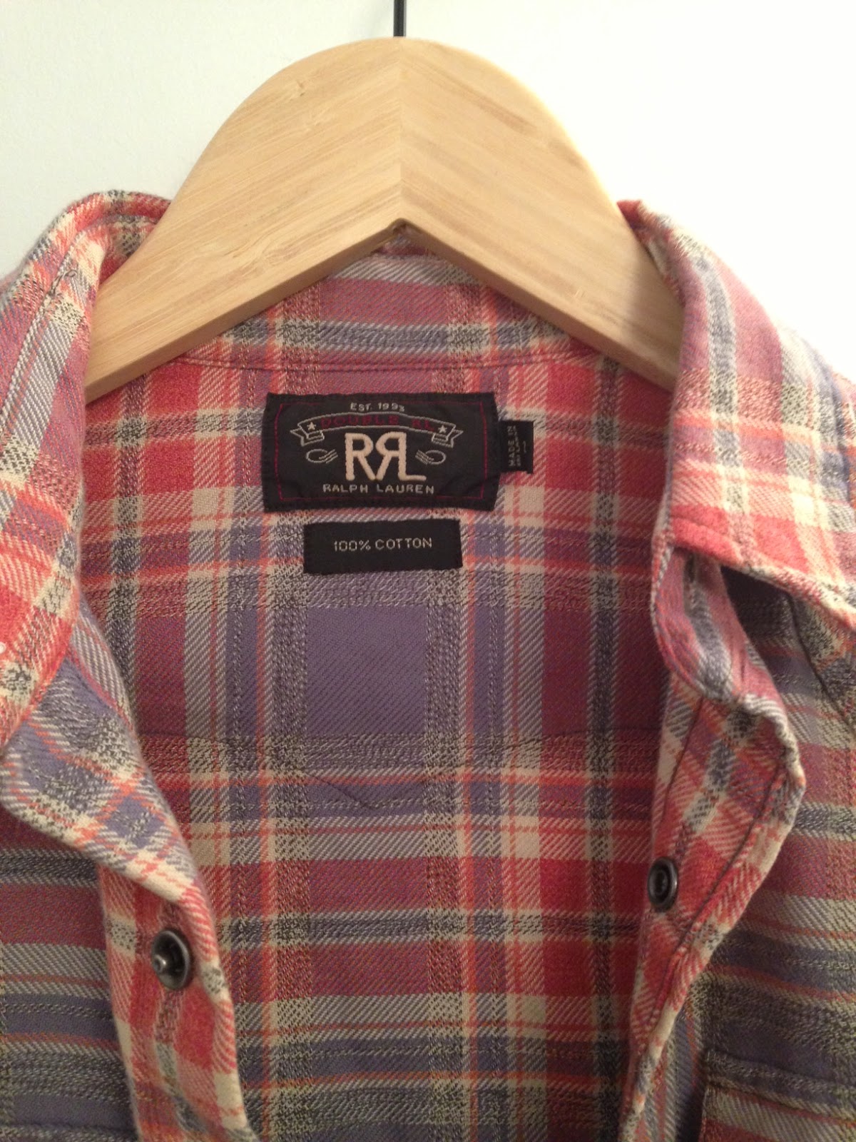 laws of general economy: RRL Double RL Ralph Lauren Plaid Flannel Work Shirt