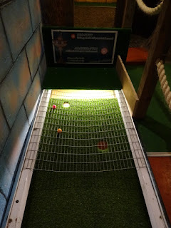 Indoor minigolf at Manning's amusements in Felixstowe