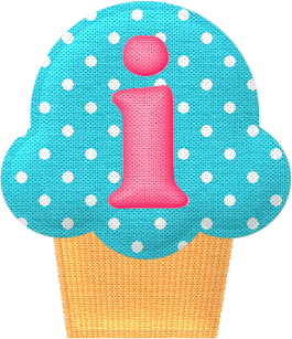 Abecedario en Cupcakes de Tela. Fabric Cupcakes with Alphabet.