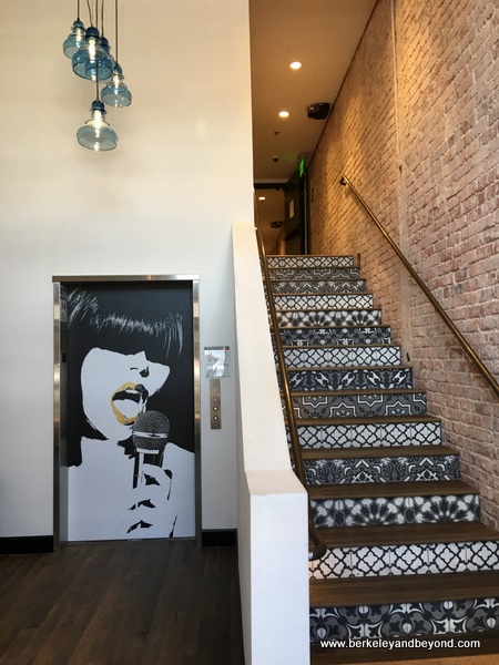 lobby elevator at The Lofts at SLO Brew in San Luis Obispo, California lobby elevator at The Lofts at SLO Brew in San Luis Obispo, California