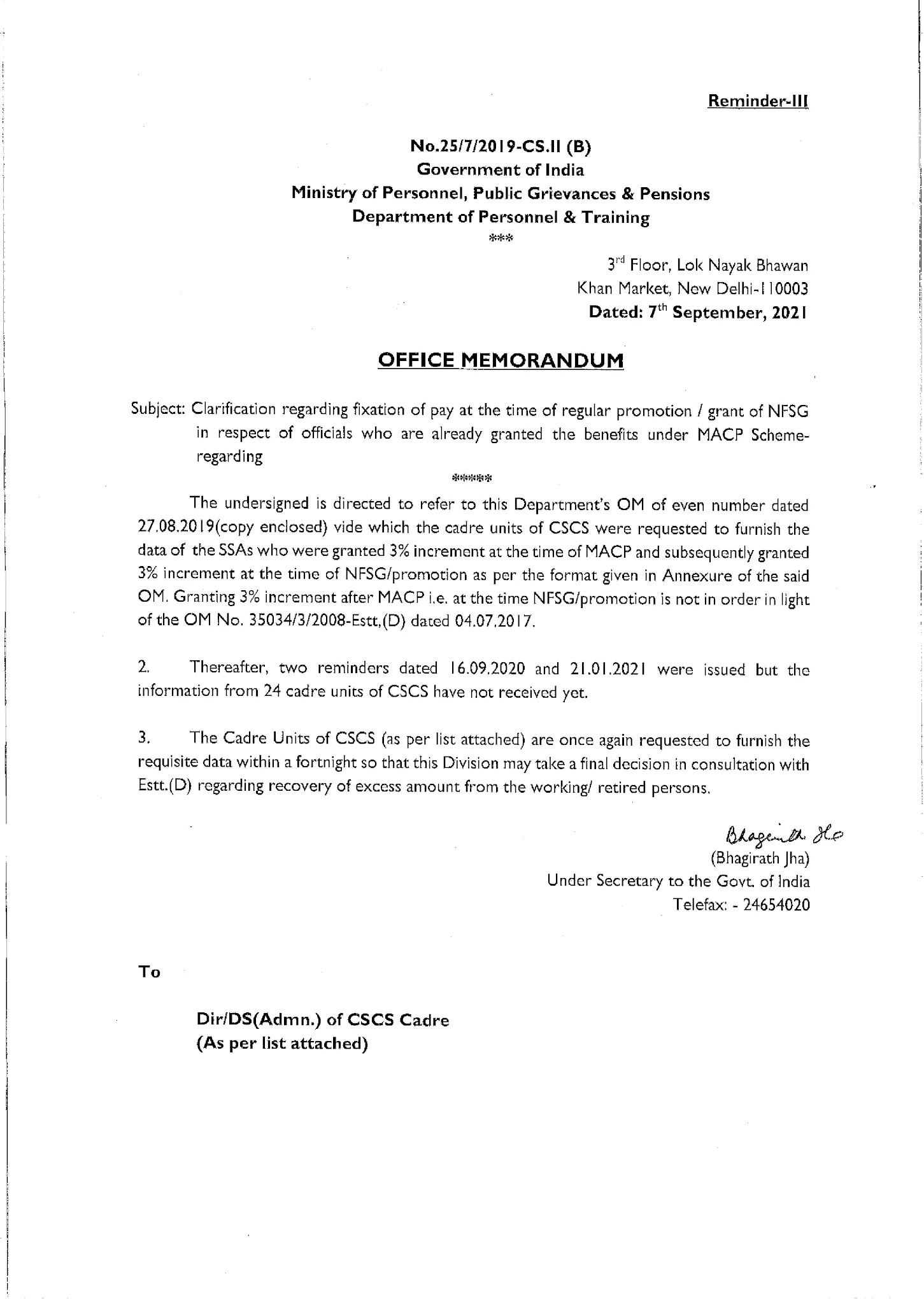 Macp Benefit Of Pay Fixation Available At The Time Of vrogue.co