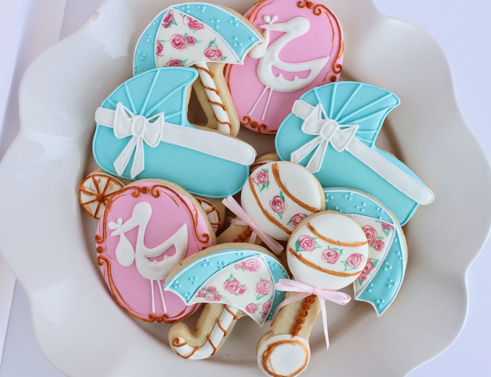 Sugar Bea's Blog Baby Shower Cookies {girl}